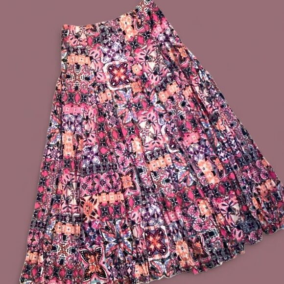 Zac & Rachel Lined Long Maxi Skirt Elastic Waist Size Medium - Picture 6 of 6